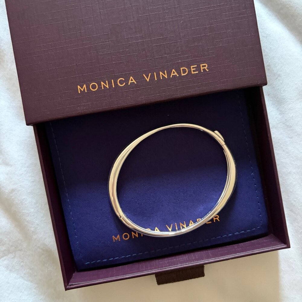 Monica Vinader Nura Reef Bangle Sterling Silver RRP $399